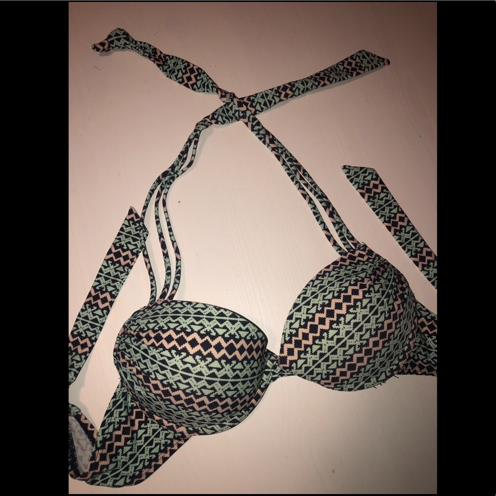 Halter Swim Top with push-up